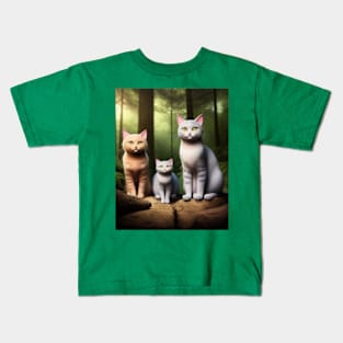 Cat family Kids T-Shirt